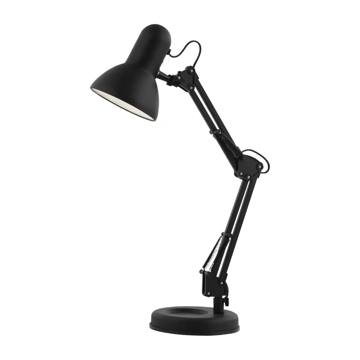 lampe-de-table Lampe de Bureau Articulée Industrielle – Métal Noir Mat – Image 1