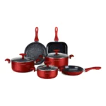 Batterie de Cuisine 10 Pièces Antiadhésive